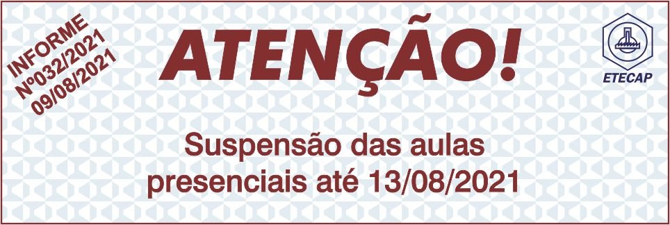 Read more about the article Informativo 32 – Suspensão das aulas presenciais